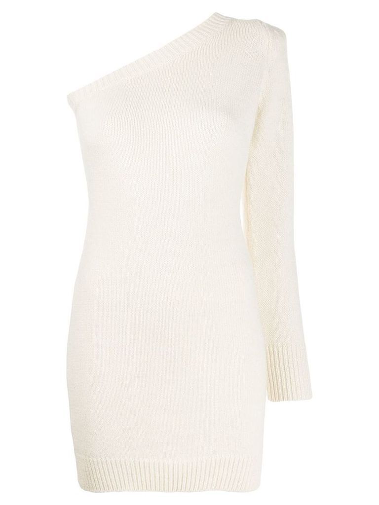 Federica Tosi one shoulder mini dress - White