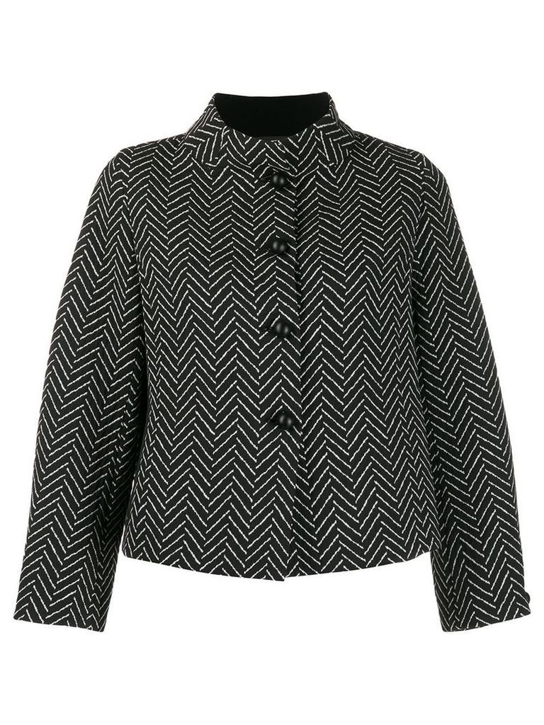 Emporio Armani chevron jacket - Black