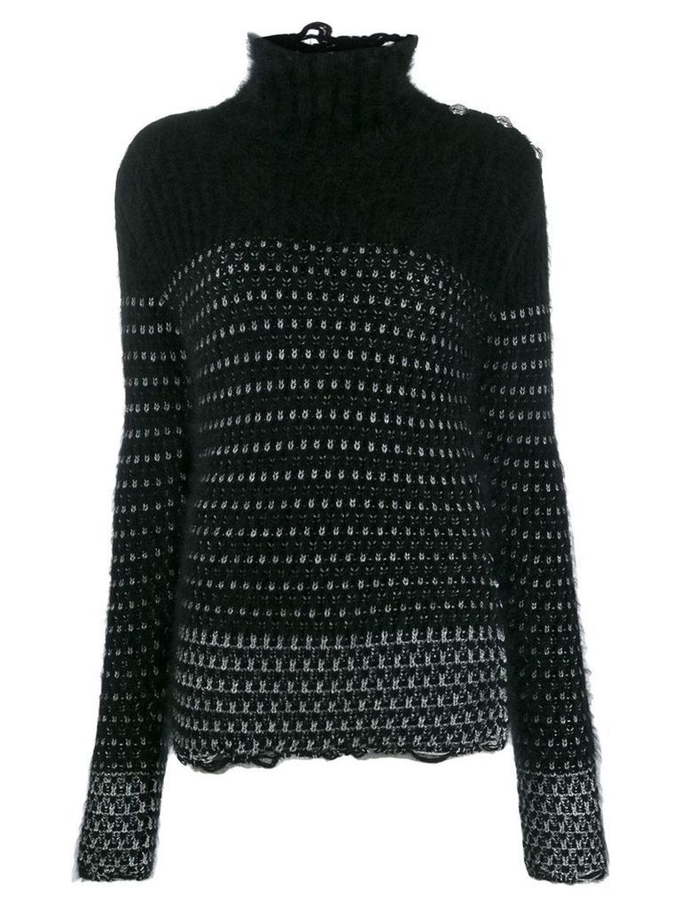 Balmain lurex knit jumper - Black