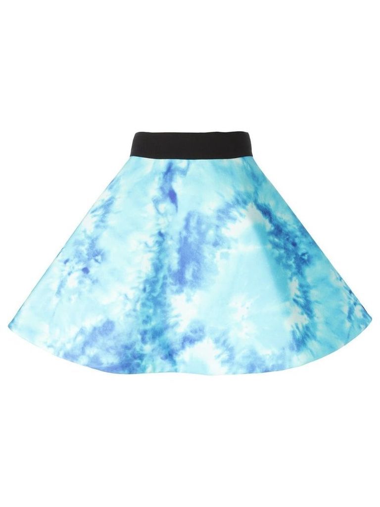 Fausto Puglisi tie-dye A-line skirt - Blue