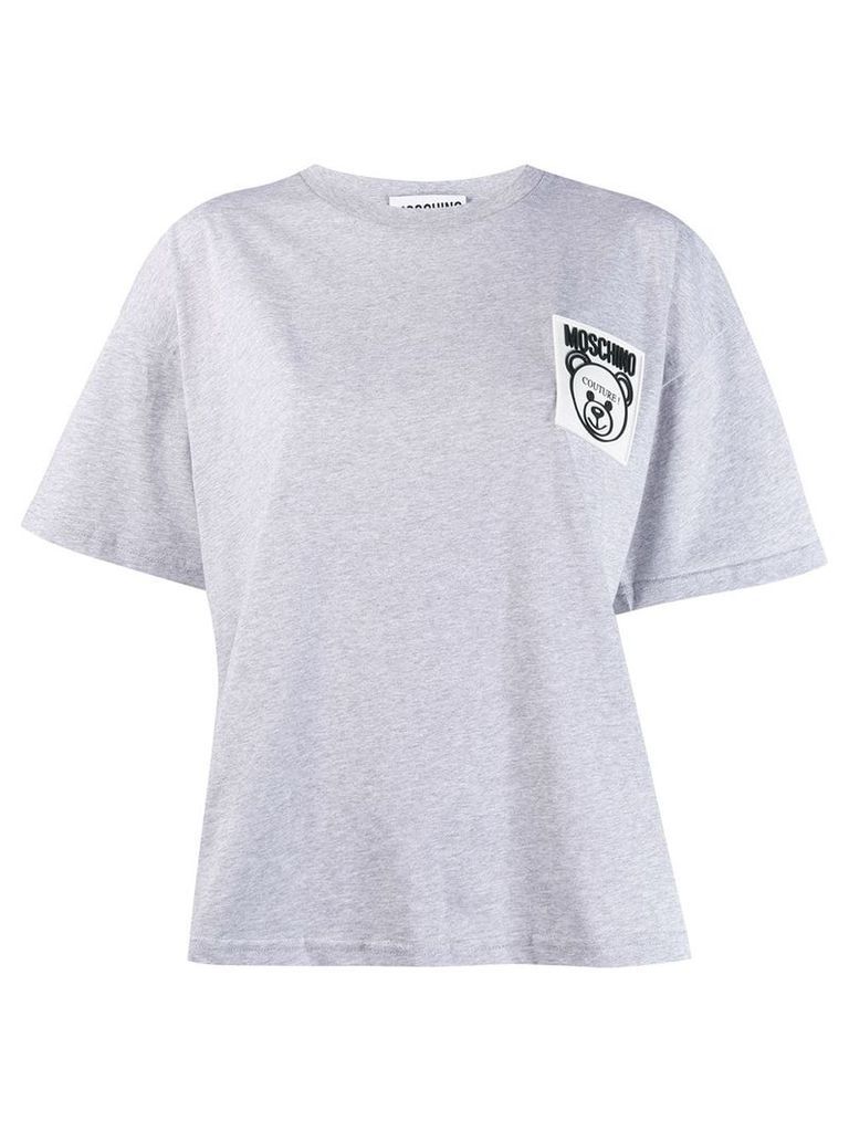 Moschino Teddy Bear patch T-shirt - Grey
