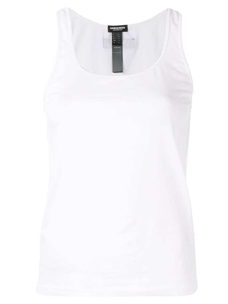 Dsquared2 fitted tank top - White