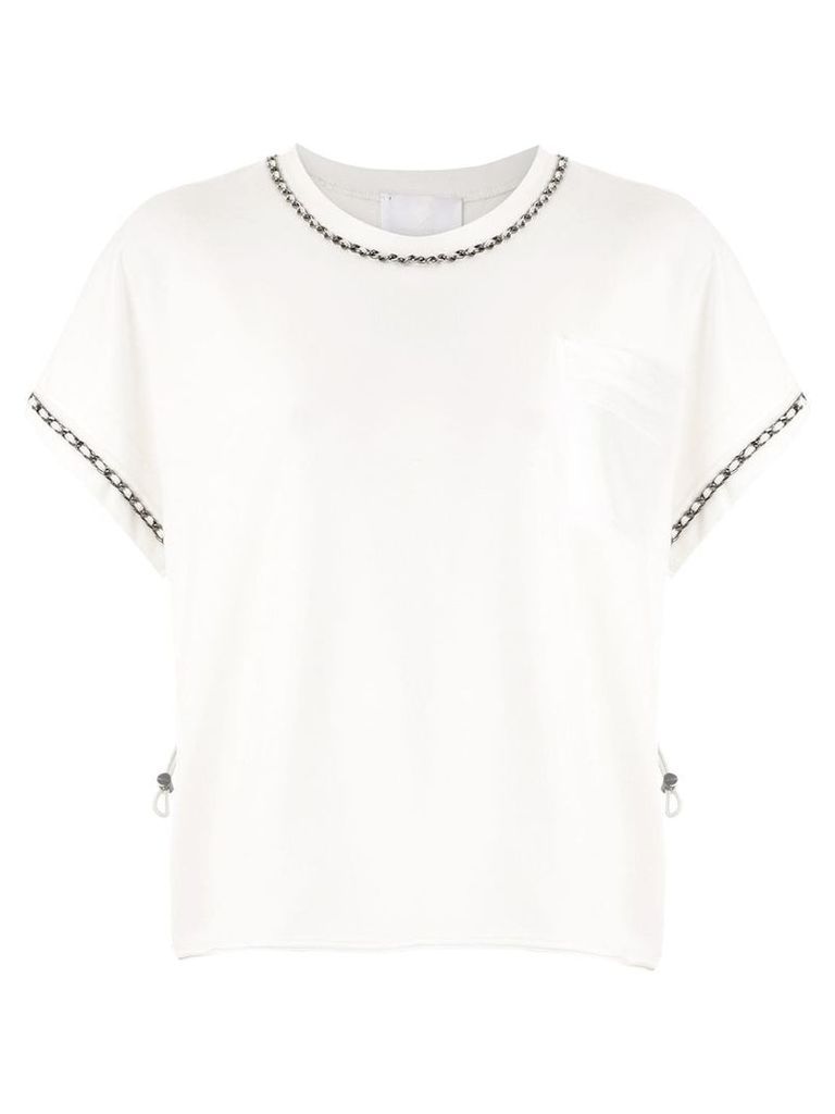 Andrea Bogosian embellished Poços T-shirt - White