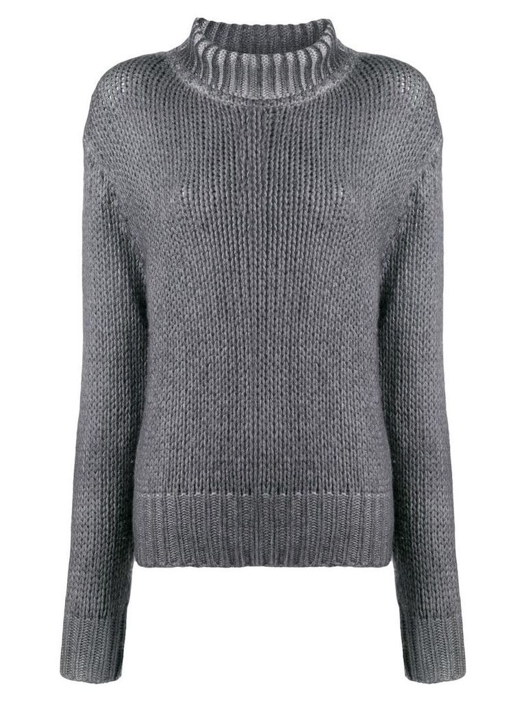 Aragona rollneck knit sweater - Grey