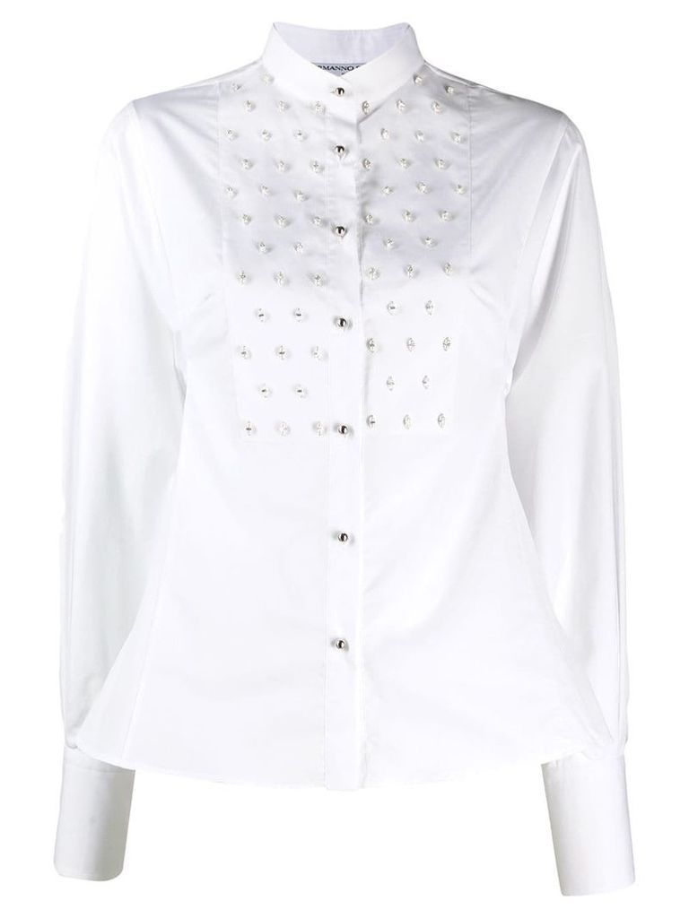 Ermanno Scervino embellished slim-fit shirt - White