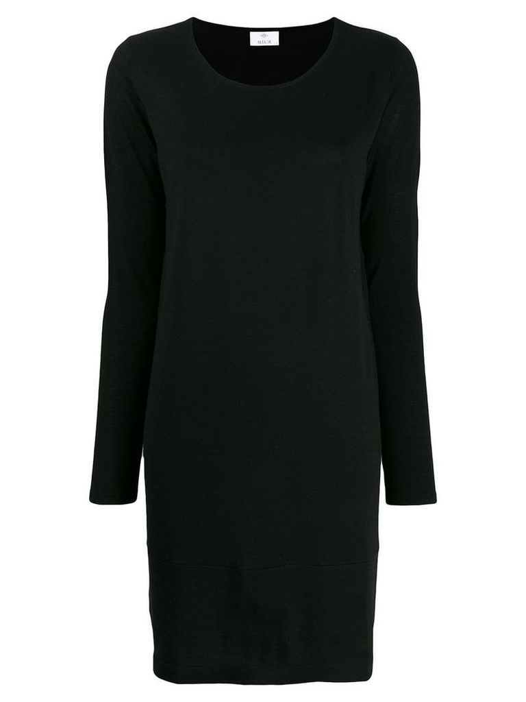 Allude colour block knitted dress - Black