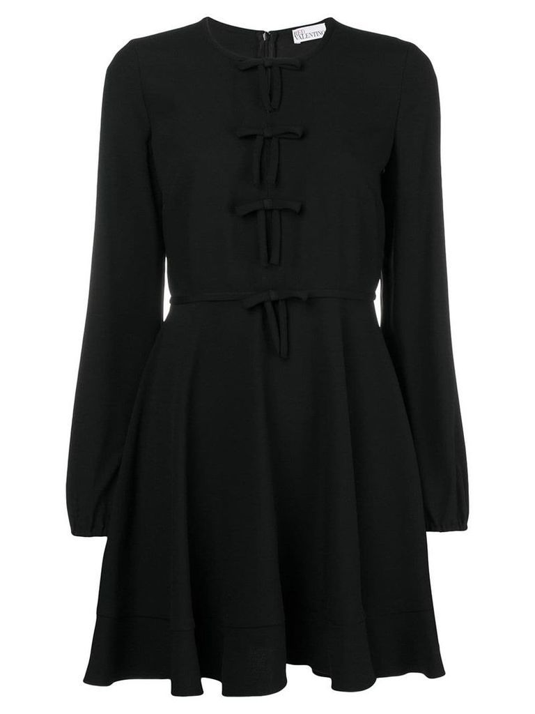 Red Valentino multiple front tie dress - Black