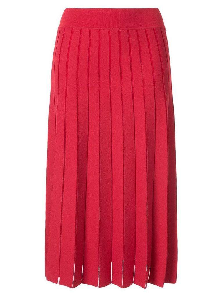 Casasola pleated knit skirt - Red