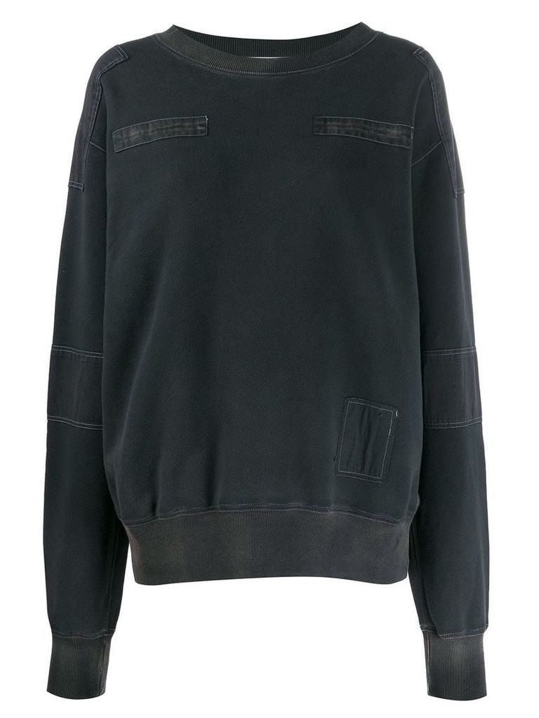 AMBUSH patchwork sweatshirt - Black
