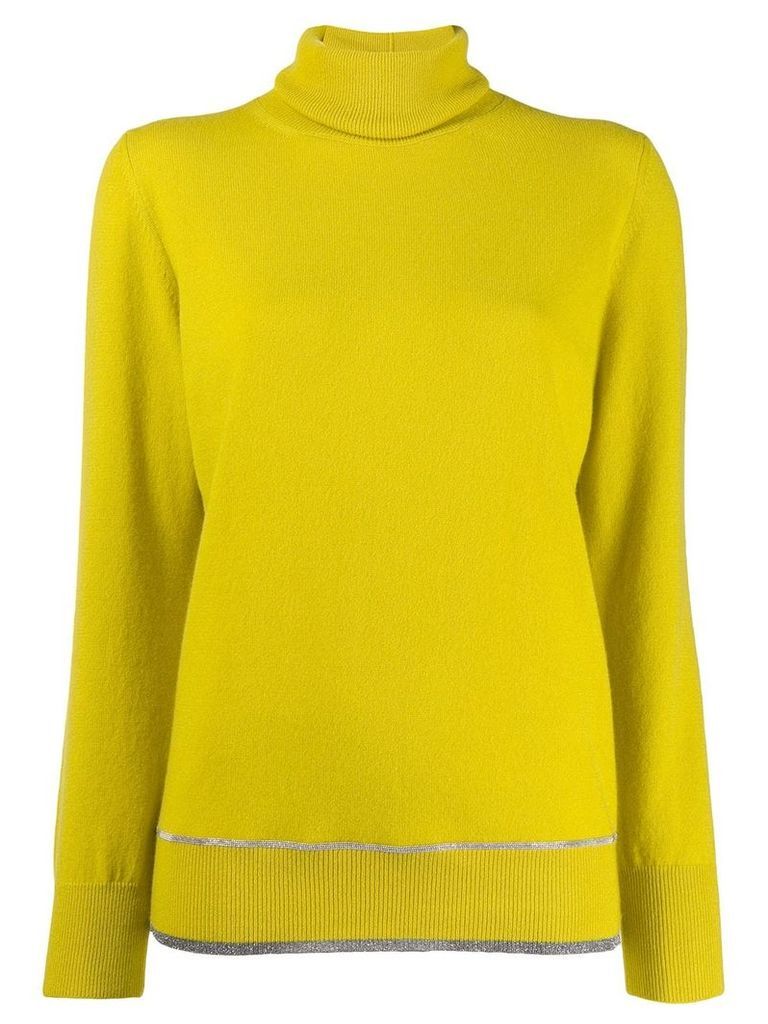 Fabiana Filippi roll-neck fitted sweater - Yellow