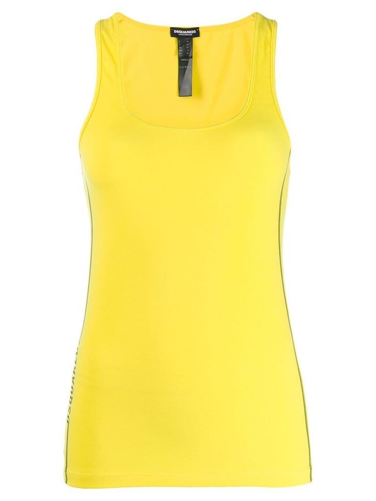 Dsquared2 contrasting stripe tank top - Yellow