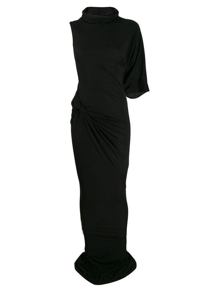 Rick Owens Lilies asymmetric sleeve dress - Black