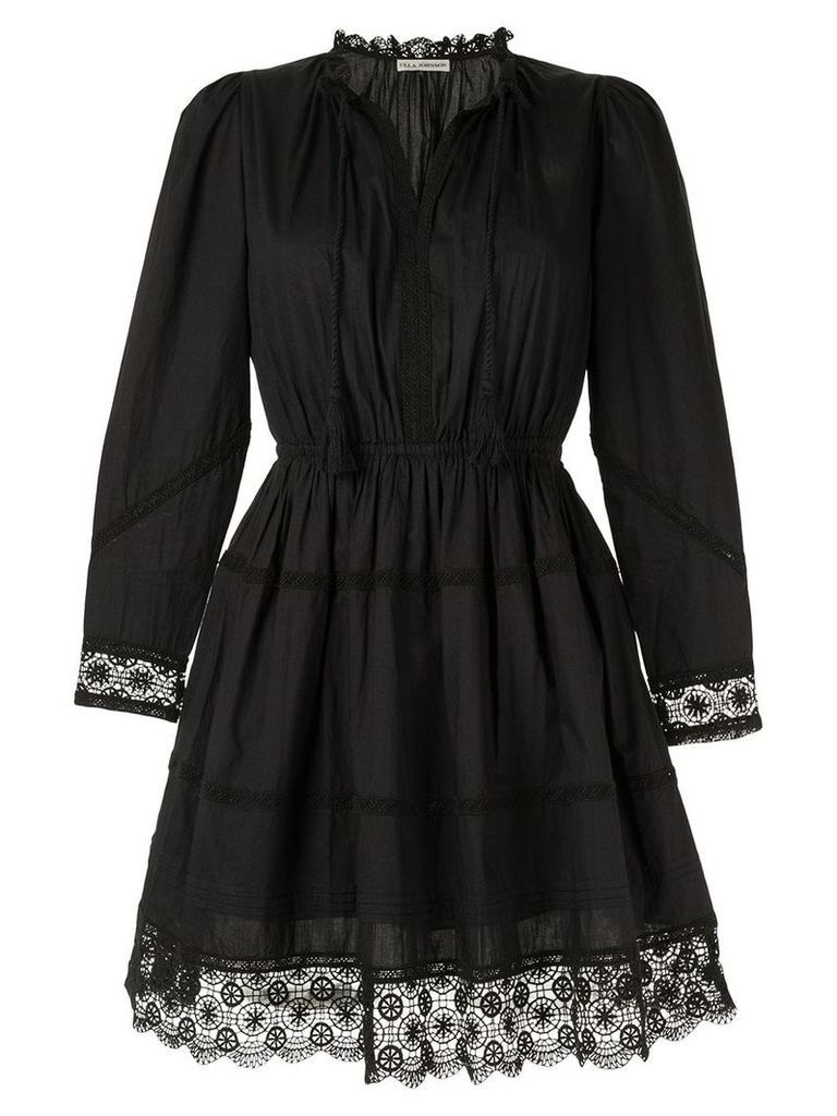 Ulla Johnson Helene crochet-trimmed dress - Black