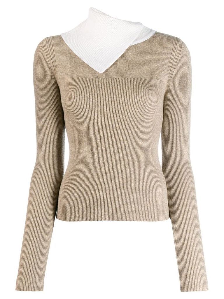 See By Chloé asymmetric layered sweater - White