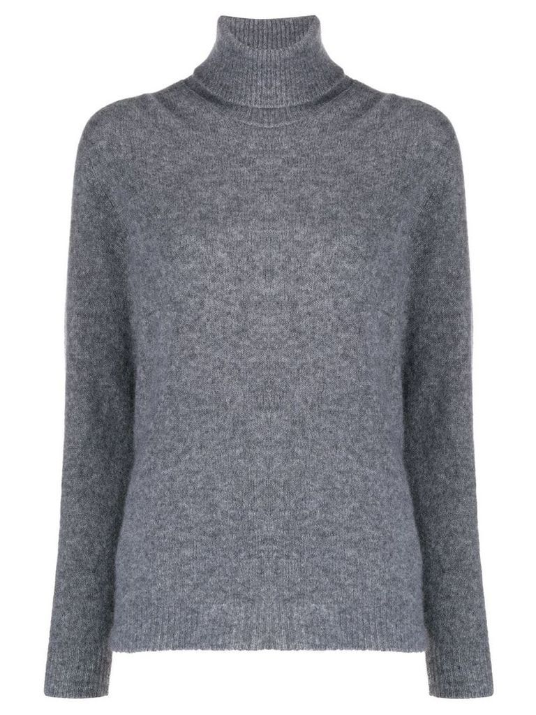 Roberto Collina roll neck knitted jumper - Grey