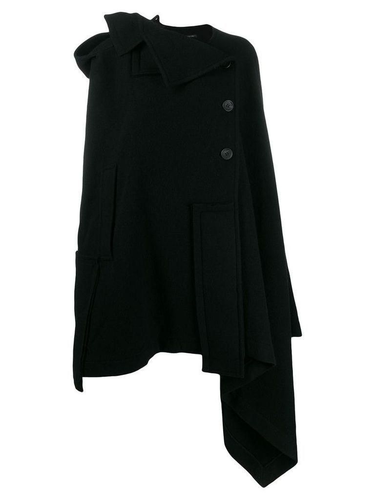 Yohji Yamamoto Fatch Work Cloak coat - Black