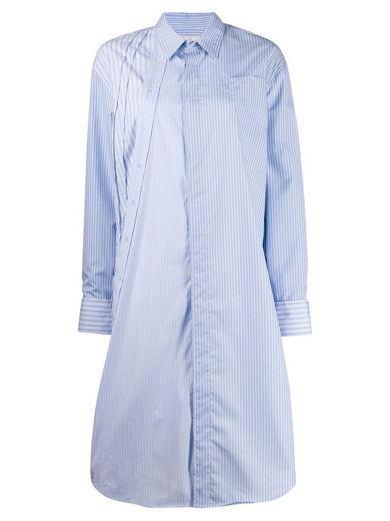 A.F.Vandevorst Dexter striped shirt dress - Blue
