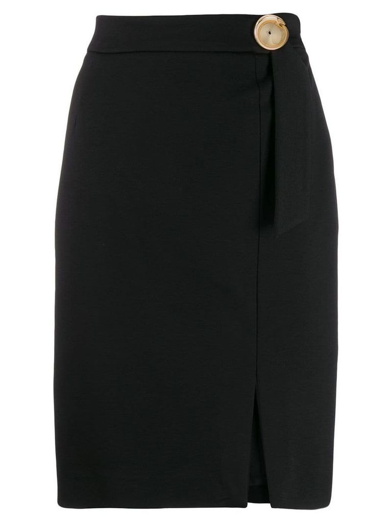 Cavalli Class belted pencil skirt - Black