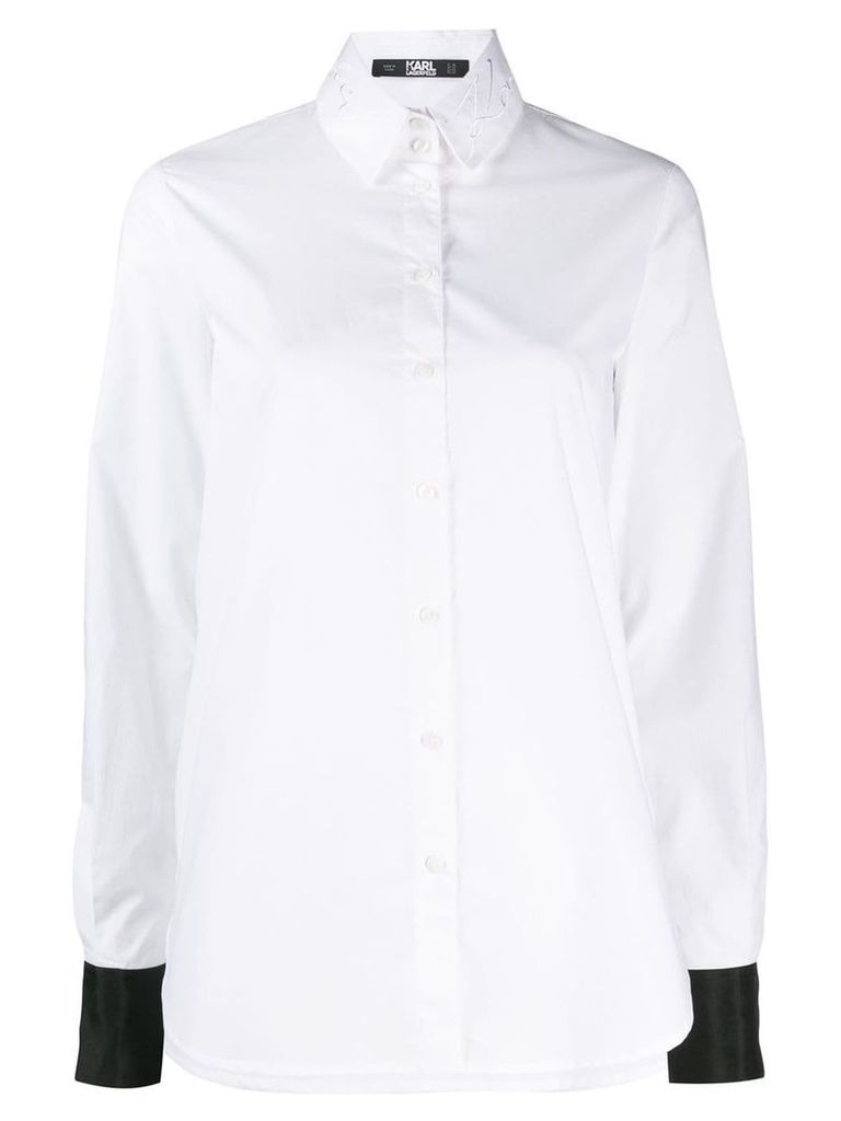 Karl Lagerfeld signature shirt - White