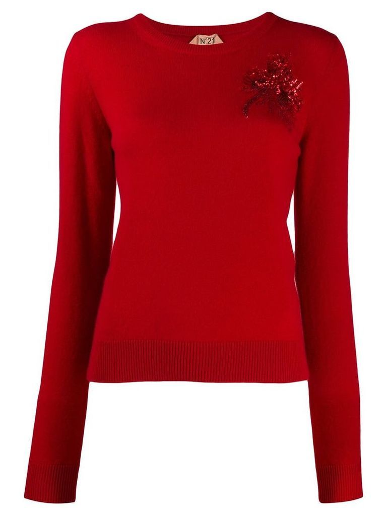Nº21 embroidered knitted jumper