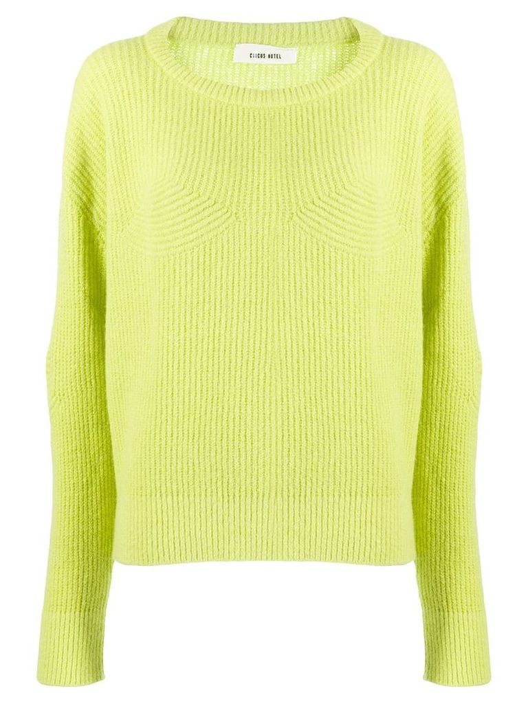 Circus Hotel ribbed relaxed-fit jumper - Yellow