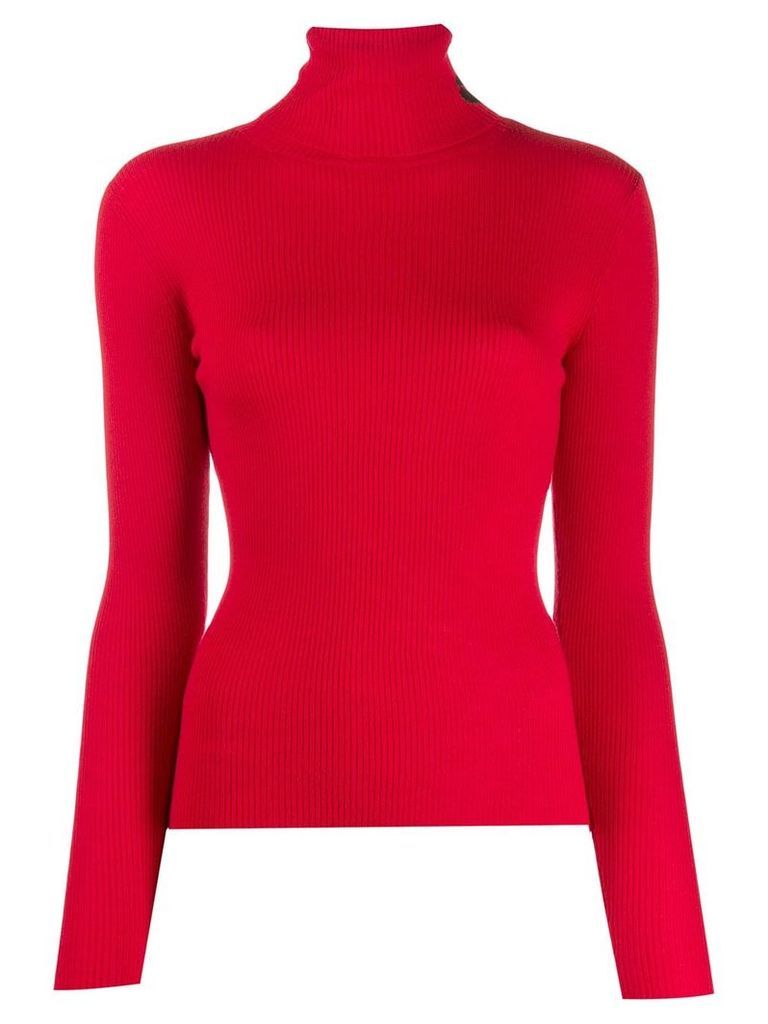 Lala Berlin ribbed turtle neck sweater - Red