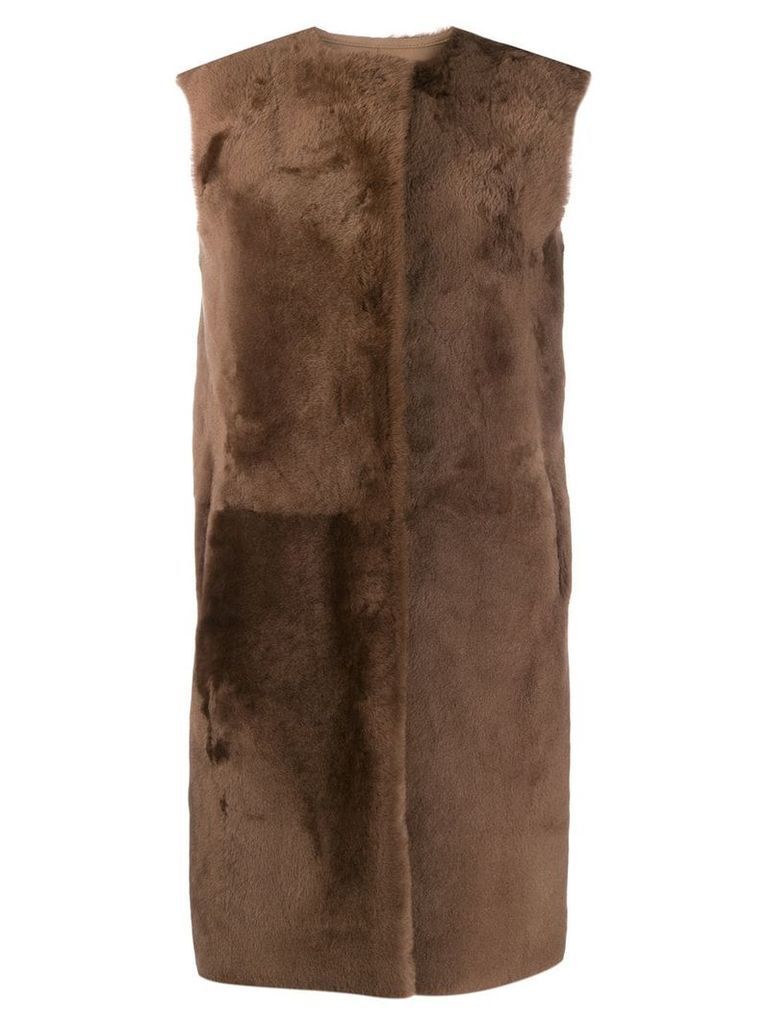 Desa 1972 oversized long coat - Brown
