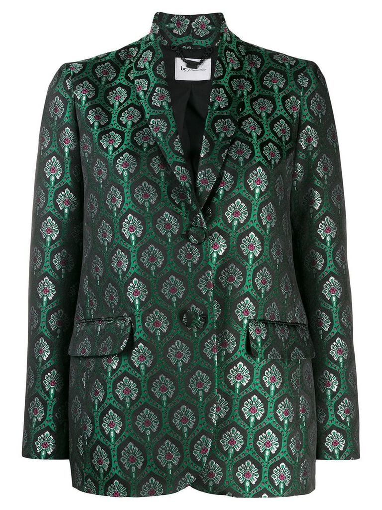 be blumarine metallic patterned blazer - Green