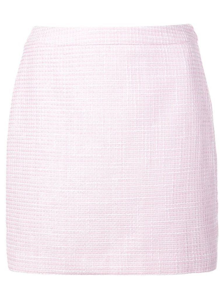 Callipygian textured short skirt - PINK