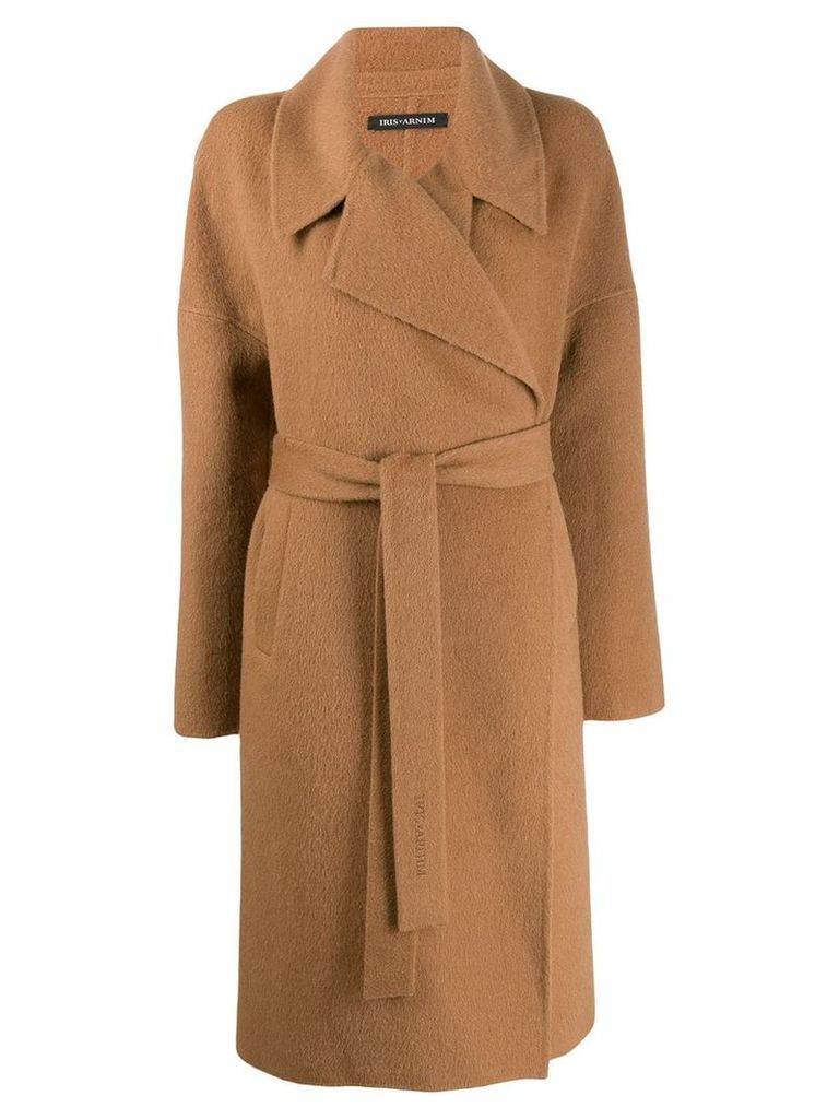Iris Von Arnim belted wrap coat - Brown