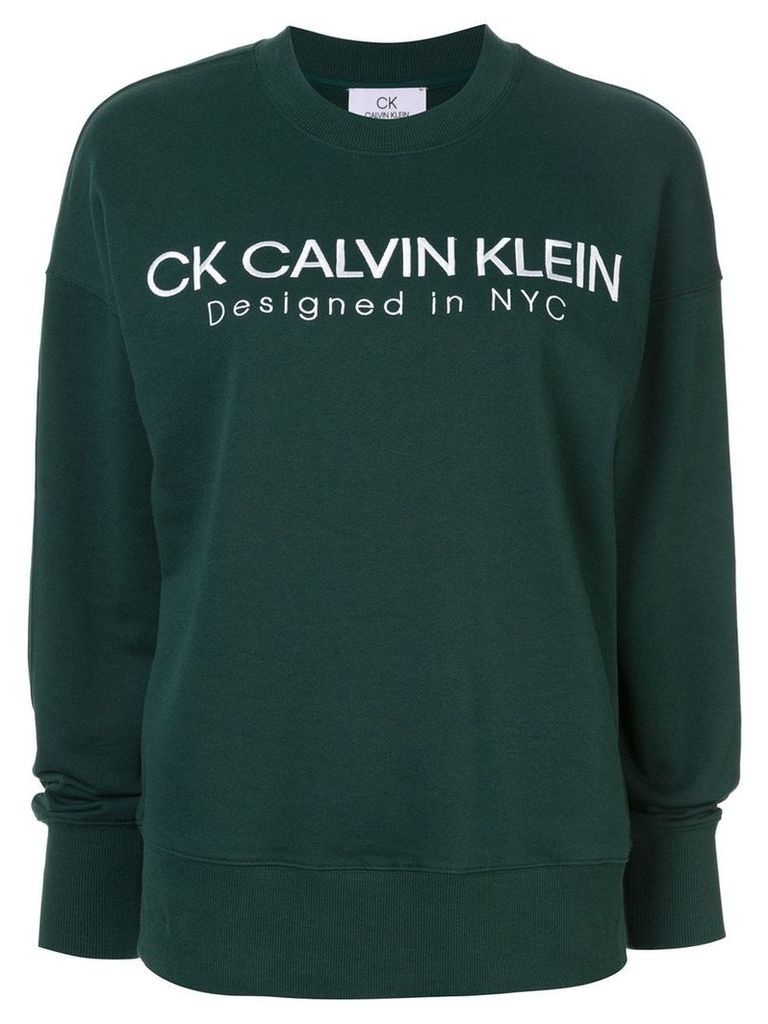 CK Calvin Klein contrast logo sweatshirt - Green