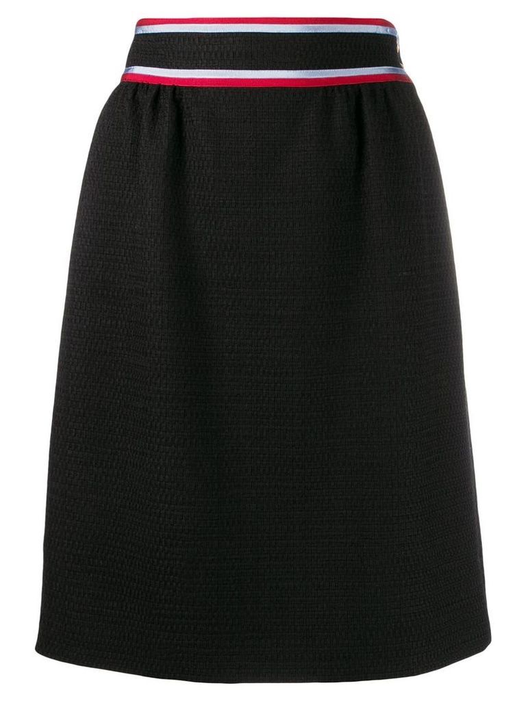 Gucci striped mini skirt - Black