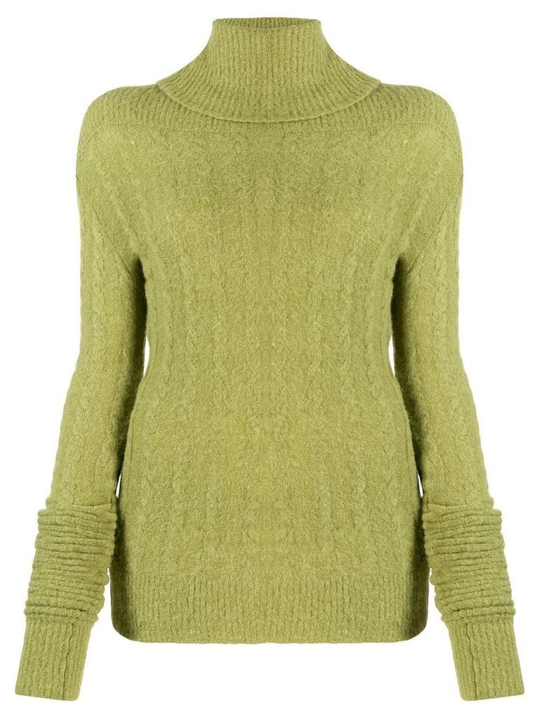 Jacquemus Sofia ribbed roll-neck jumper - Green