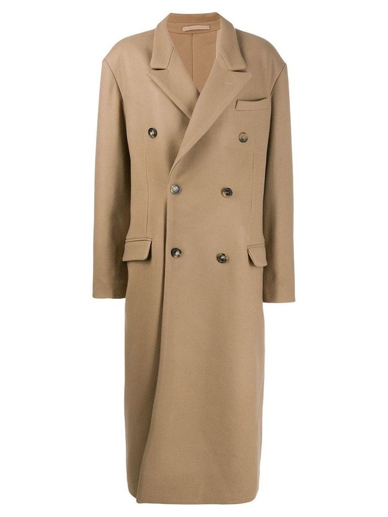 Rokh oversized double-breasted coat - Neutrals
