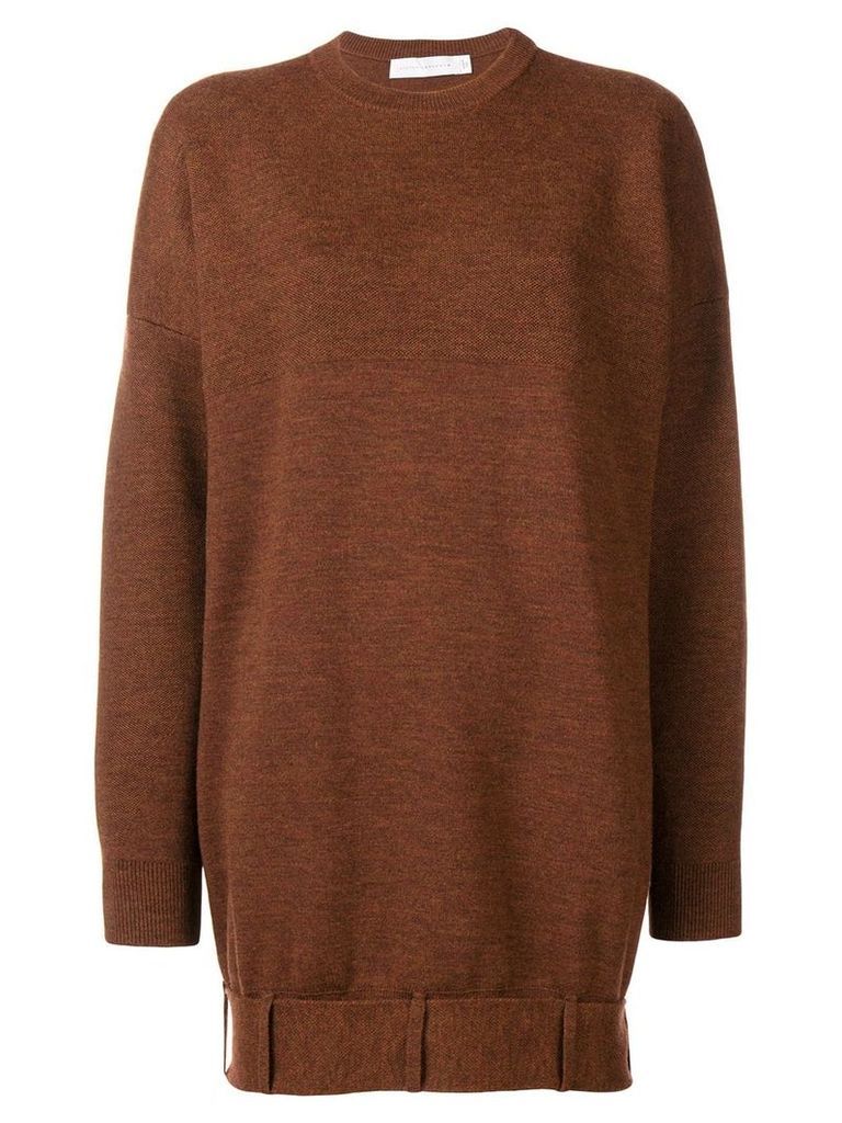 Victoria Beckham oversized long-sleeve sweater - Brown