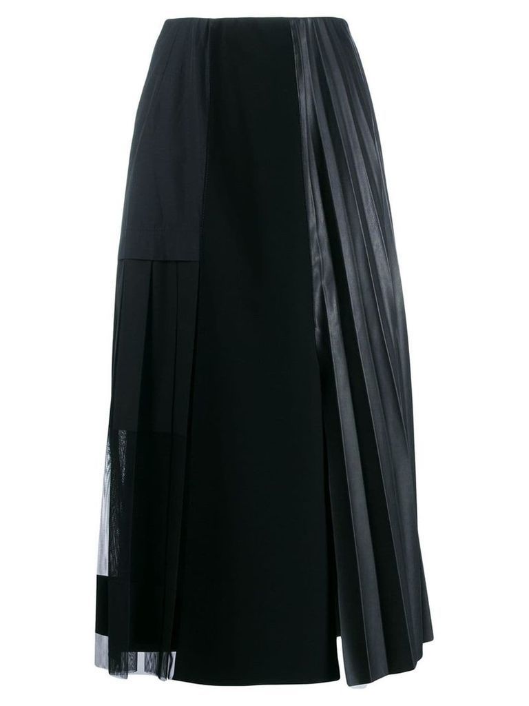 Dorothee Schumacher Modern Gloss patchwork skirt - Black