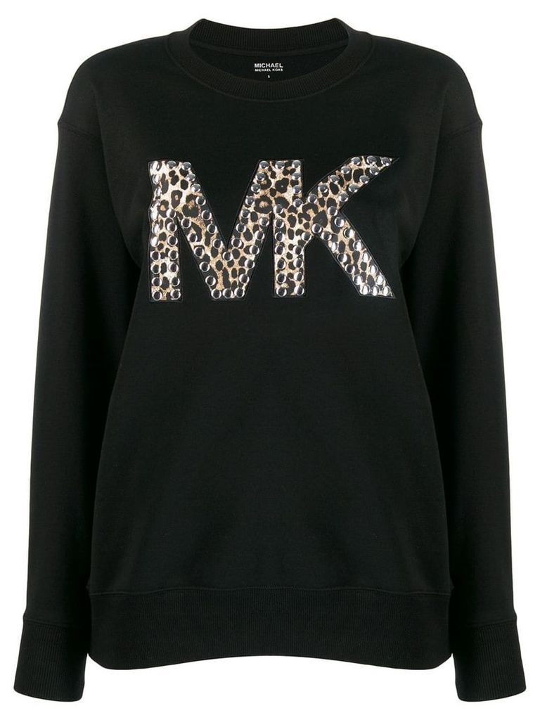 Michael Michael Kors studded logo sweatshirt - Black