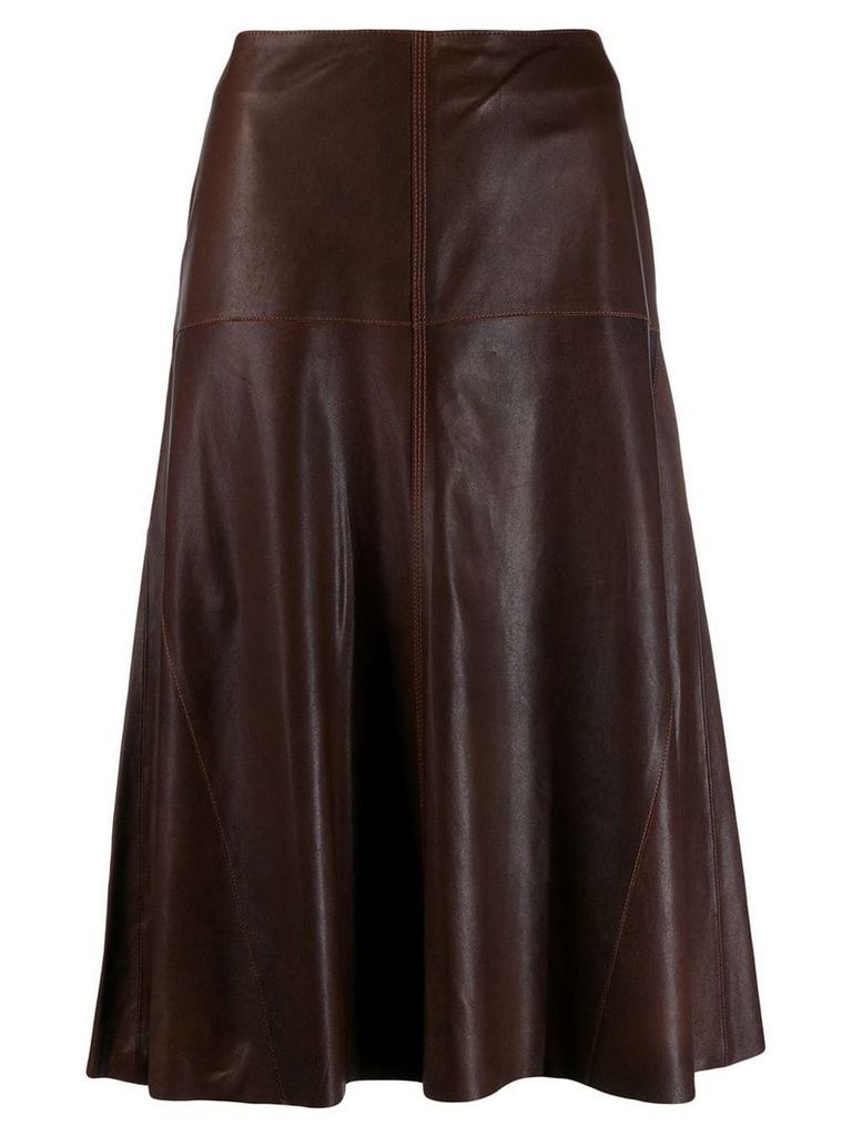 Arma high-waisted skirt - Brown