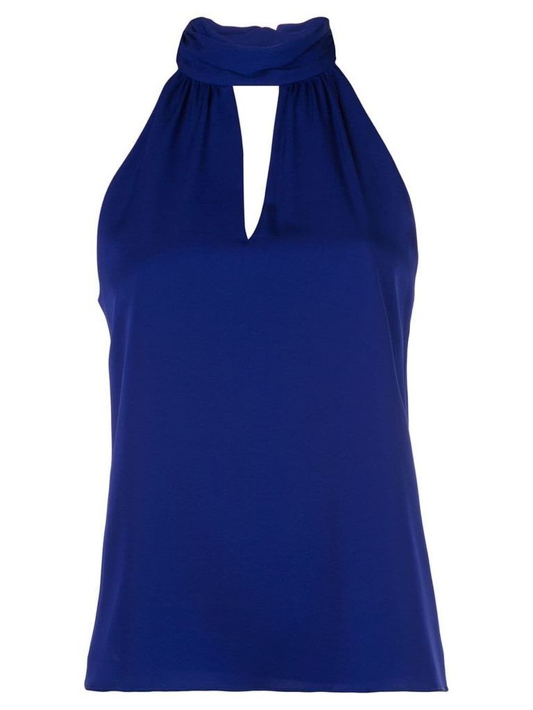 Milly key-hole neck blouse - Blue