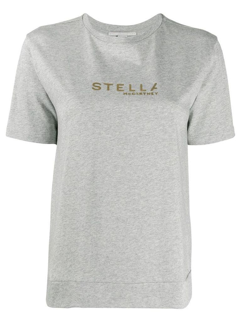 Stella McCartney logo print T-shirt - Grey
