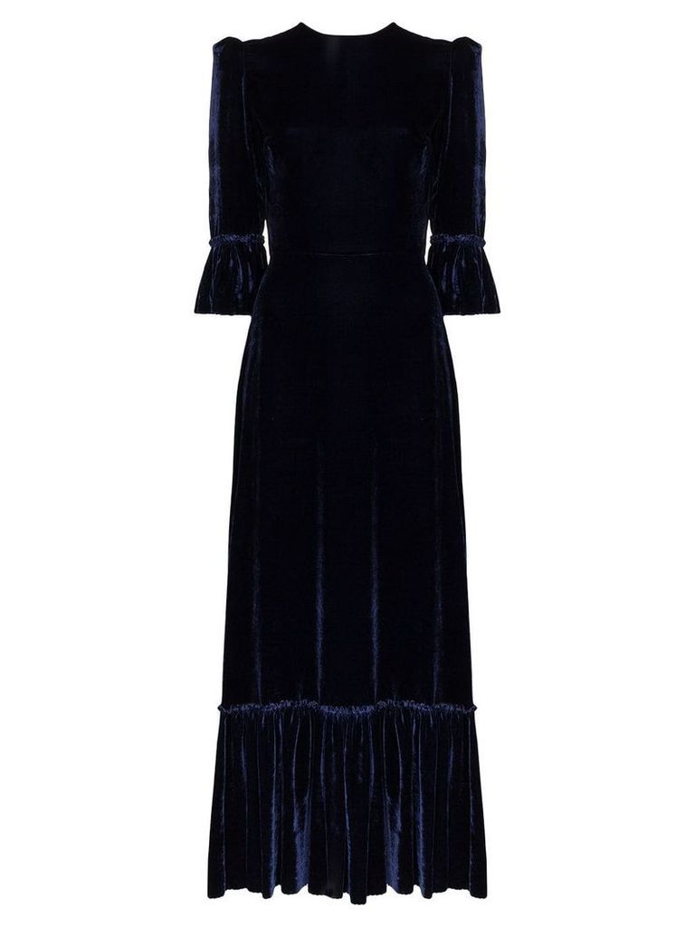 The Vampire's Wife Festival velvet maxi dress - Blue