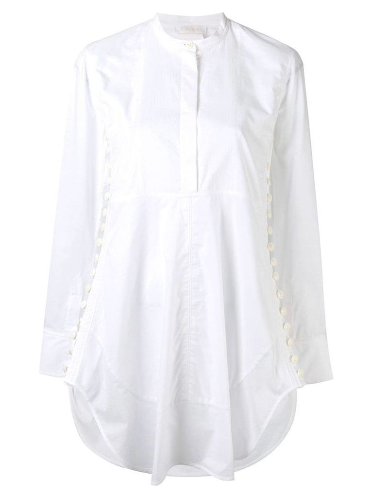 Chloé side button tunic shirt - White