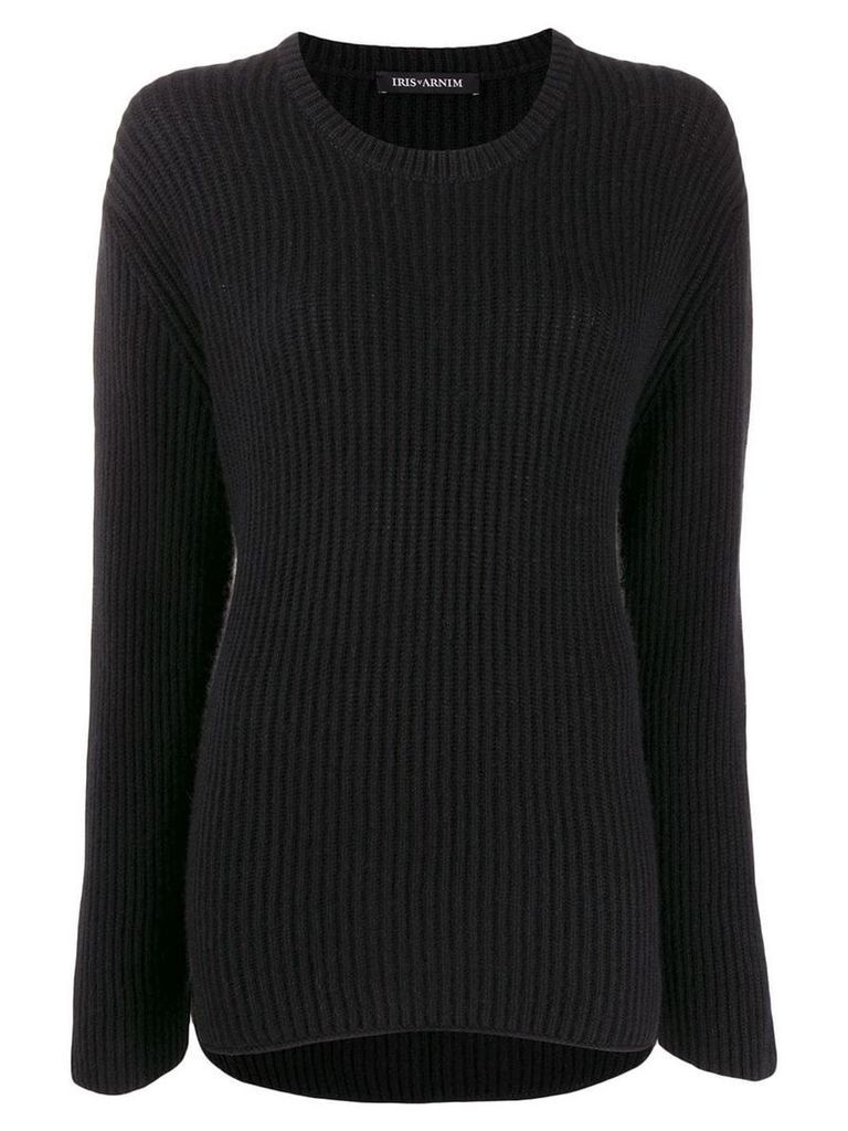 Iris Von Arnim crew-neck knit sweater - Black