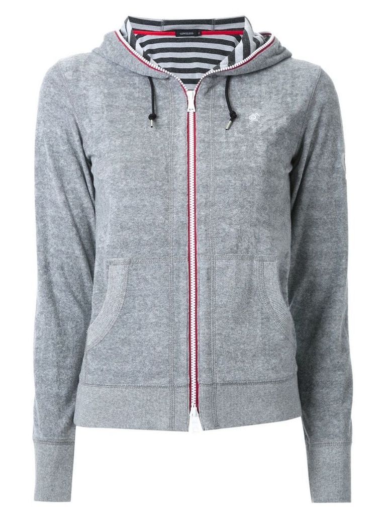 Loveless zipped hoodie - Grey