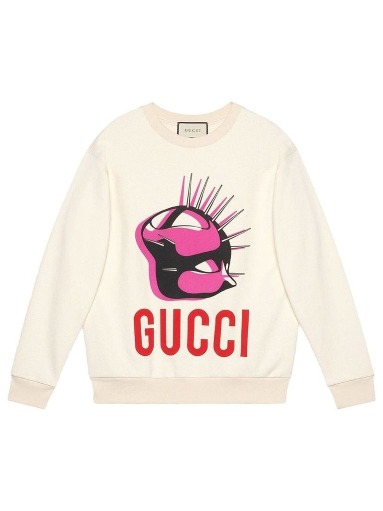 Gucci Manifesto oversized sweatshirt - White