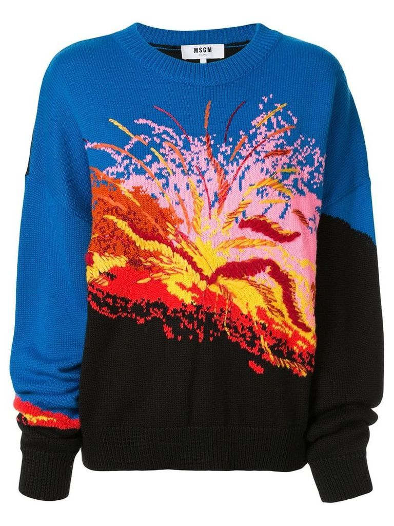 MSGM intarsia-knit jumper - Multicolour