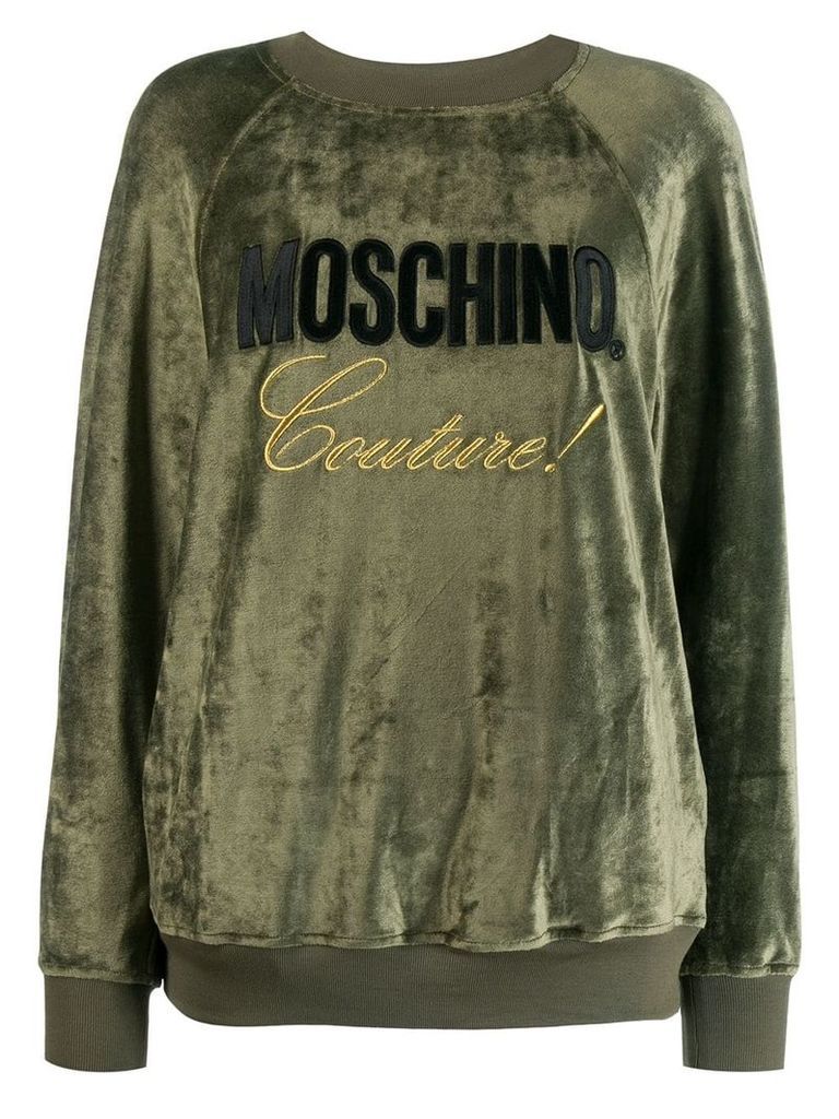 Moschino Couture! logo sweatshirt - Green
