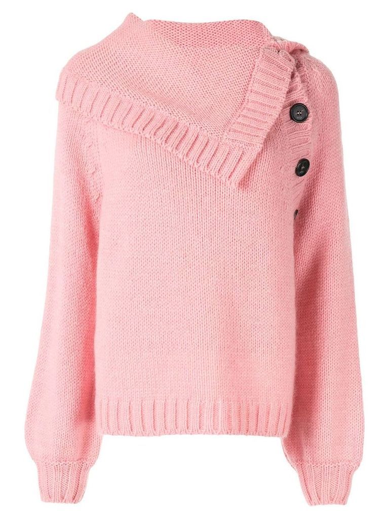 Nº21 buttoned knit jumper - PINK