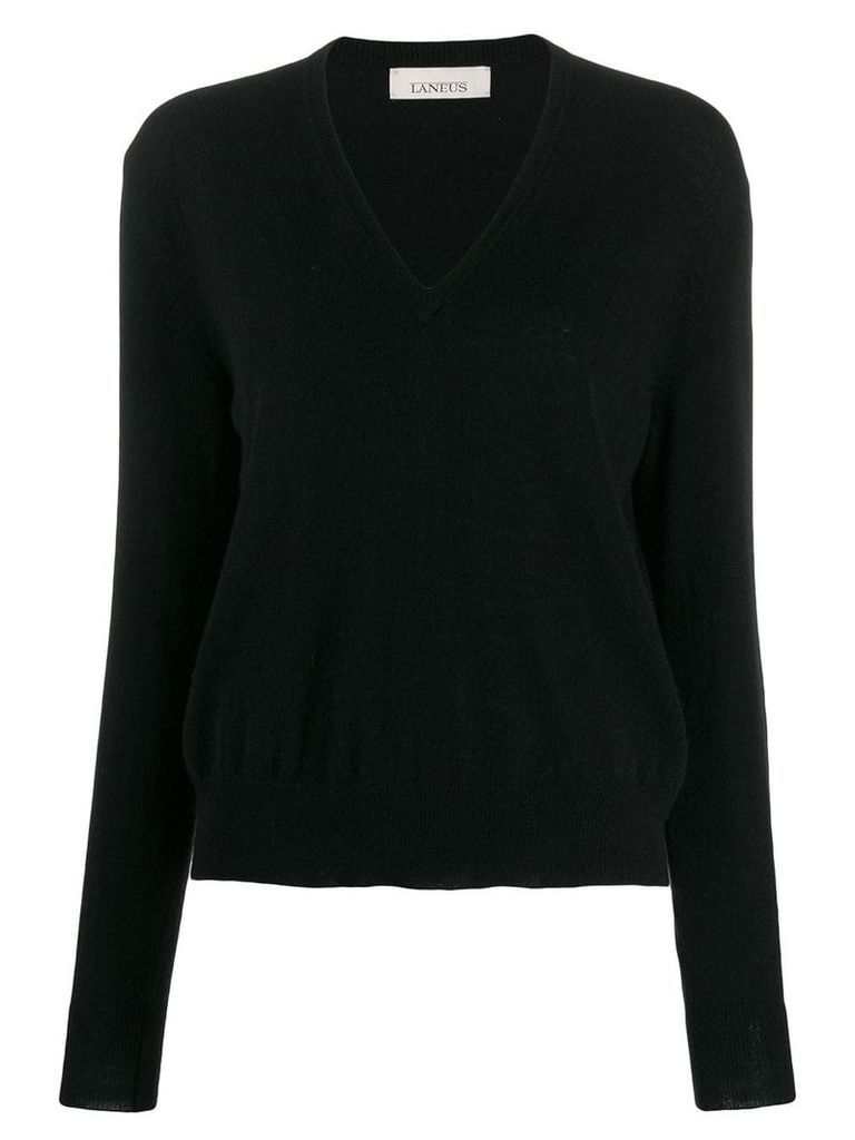 Laneus v-neck sweater - Black
