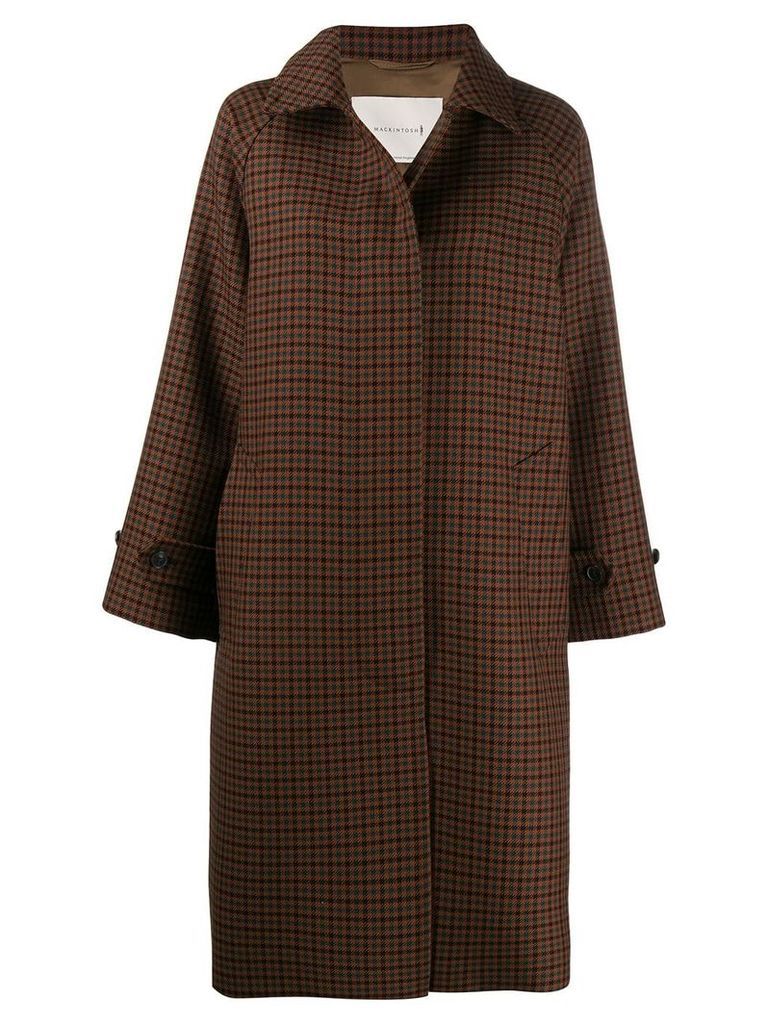 Mackintosh BLACKRIDGE Brown Check Wool Oversized Overcoat LM-070F